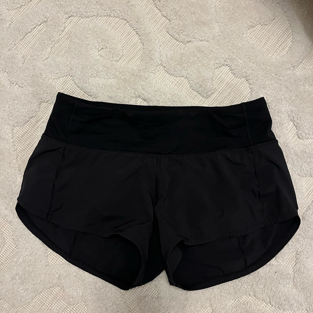 Lululemon Speed Up 2.5” size 2 Black